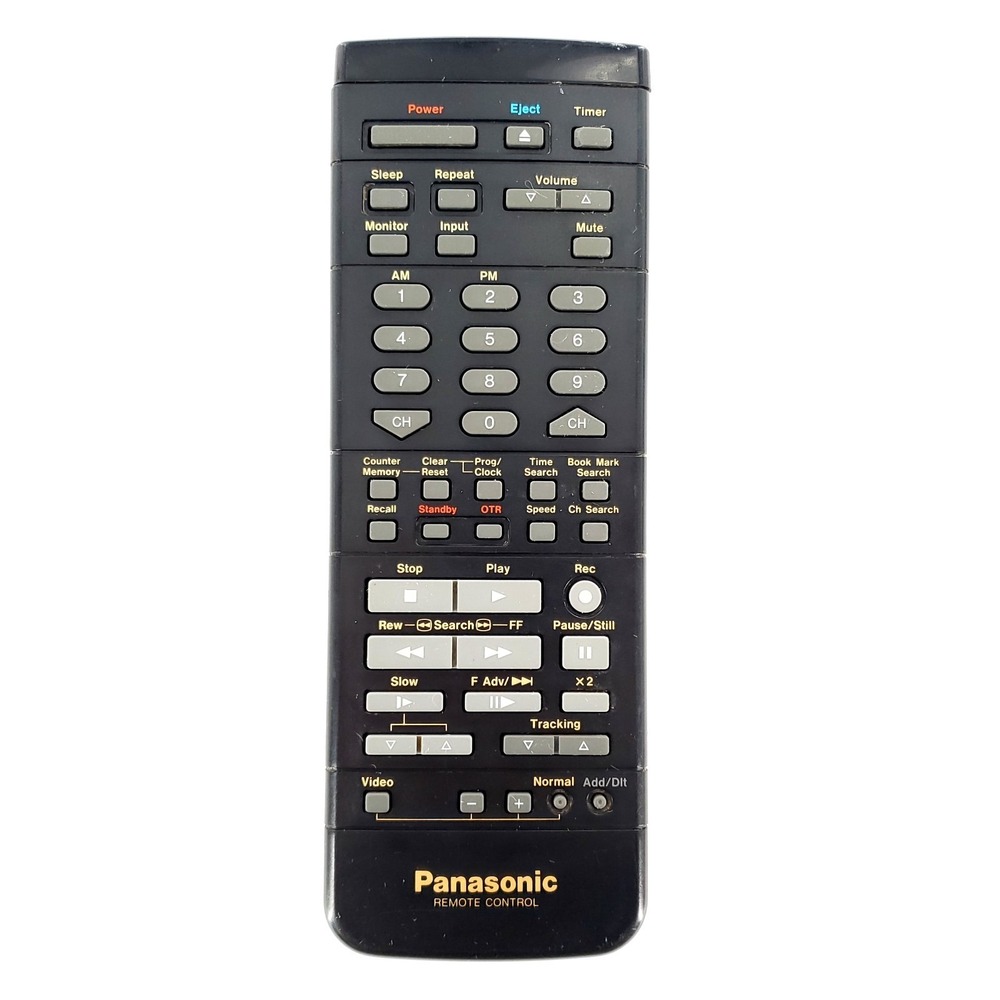 Genuine Panasonic VSQS1107 TV/VCR Remote Control Original OEM Tested & Works